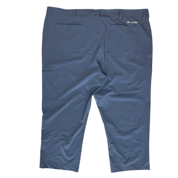 Columbia Hiking Pants Mens 46x26 Narrow Pointe Lightweight Stretch Blue - Picture 3 of 7